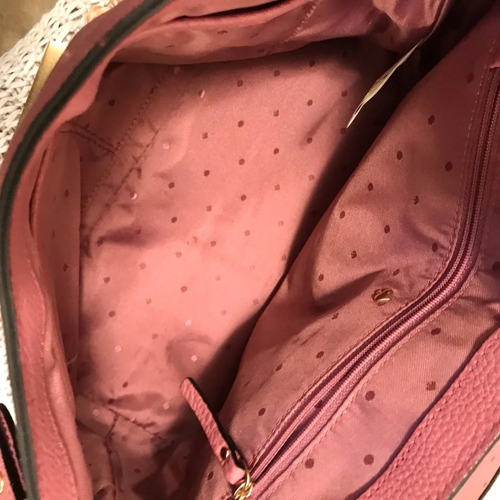 Kate Spade James Street Sparrow Satchel in Mauve Pebbled Leather